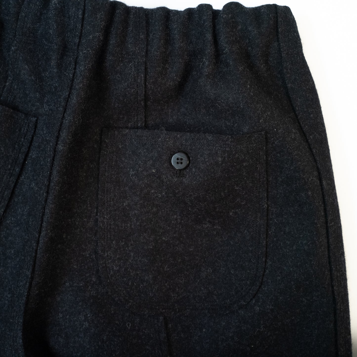 Cale WOOL FELT JERSEY PANTS GRAY