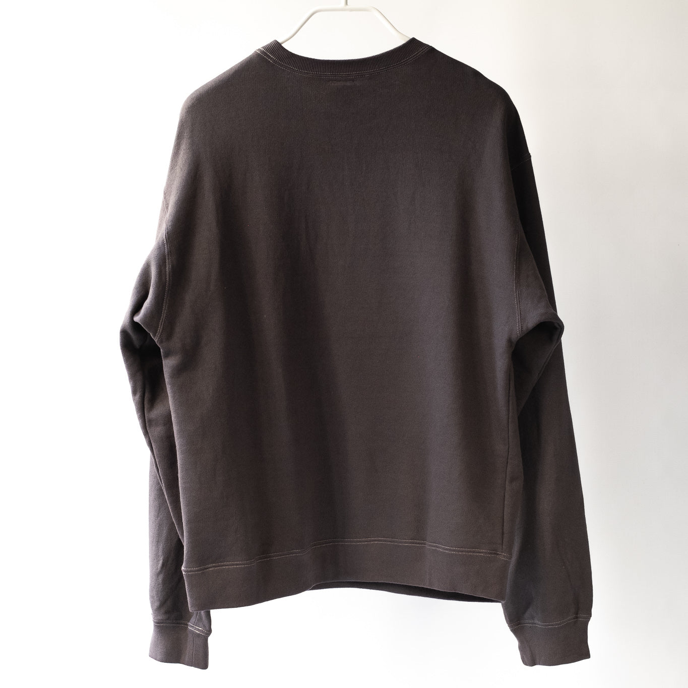 1027 CREW NECK SWEAT SHIRT HEATHER BLACK