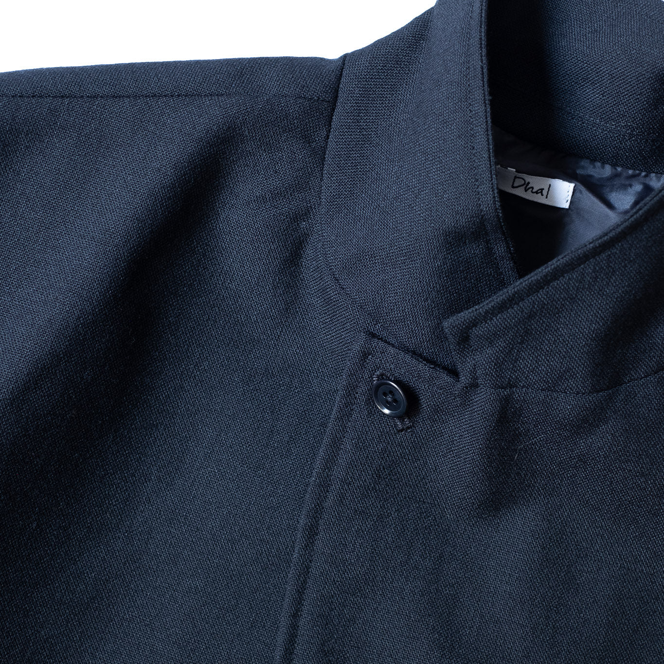 Dhal SHETLAND WOOL TAILORED JACKET BLACK