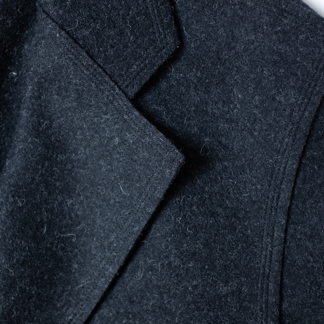 Cale WOOL FELT JERSEY JACKET GRAY