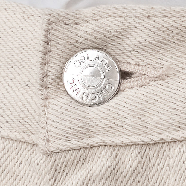 Oblada HEMP DENIM PANTS IVORY