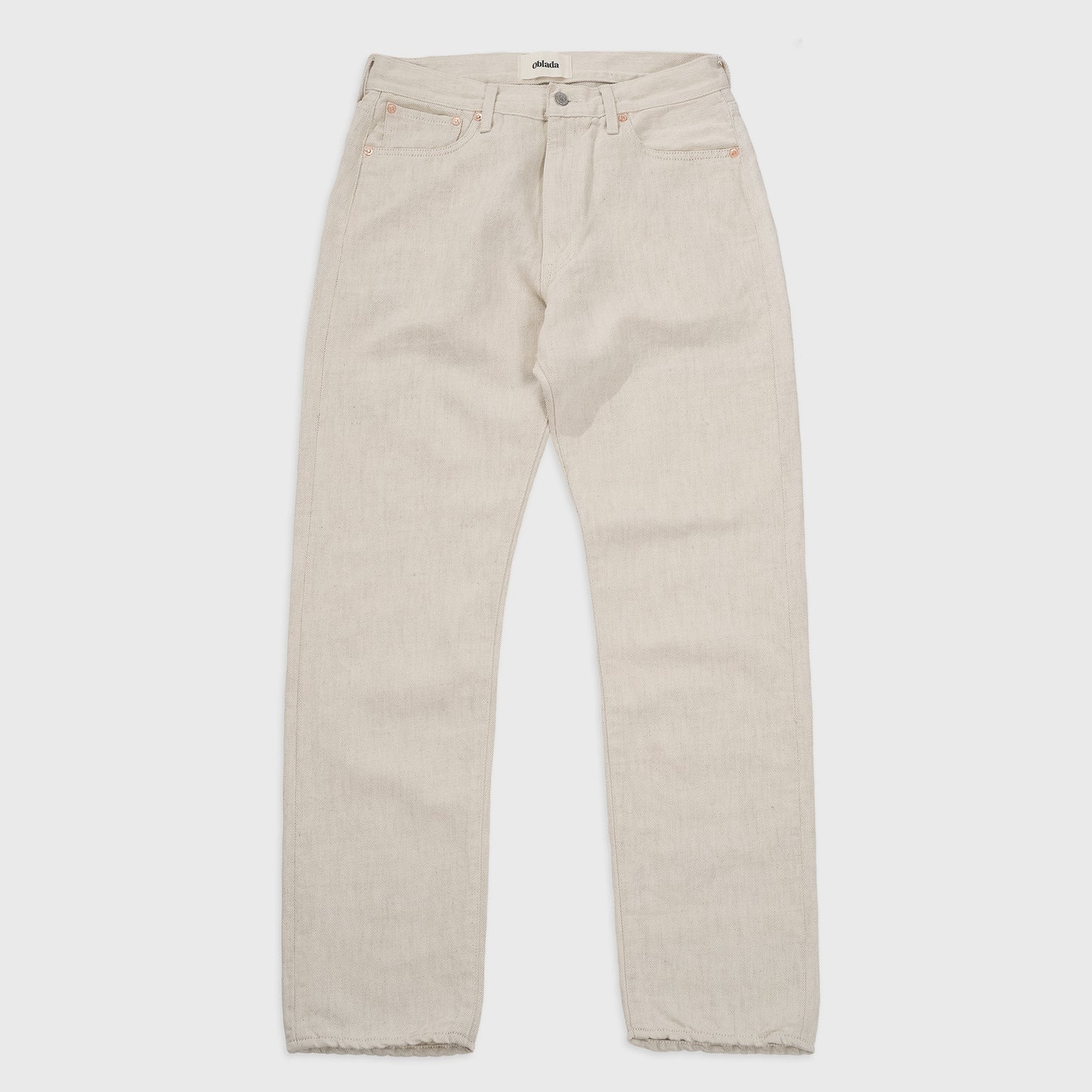 Oblada HEMP DENIM PANTS IVORY