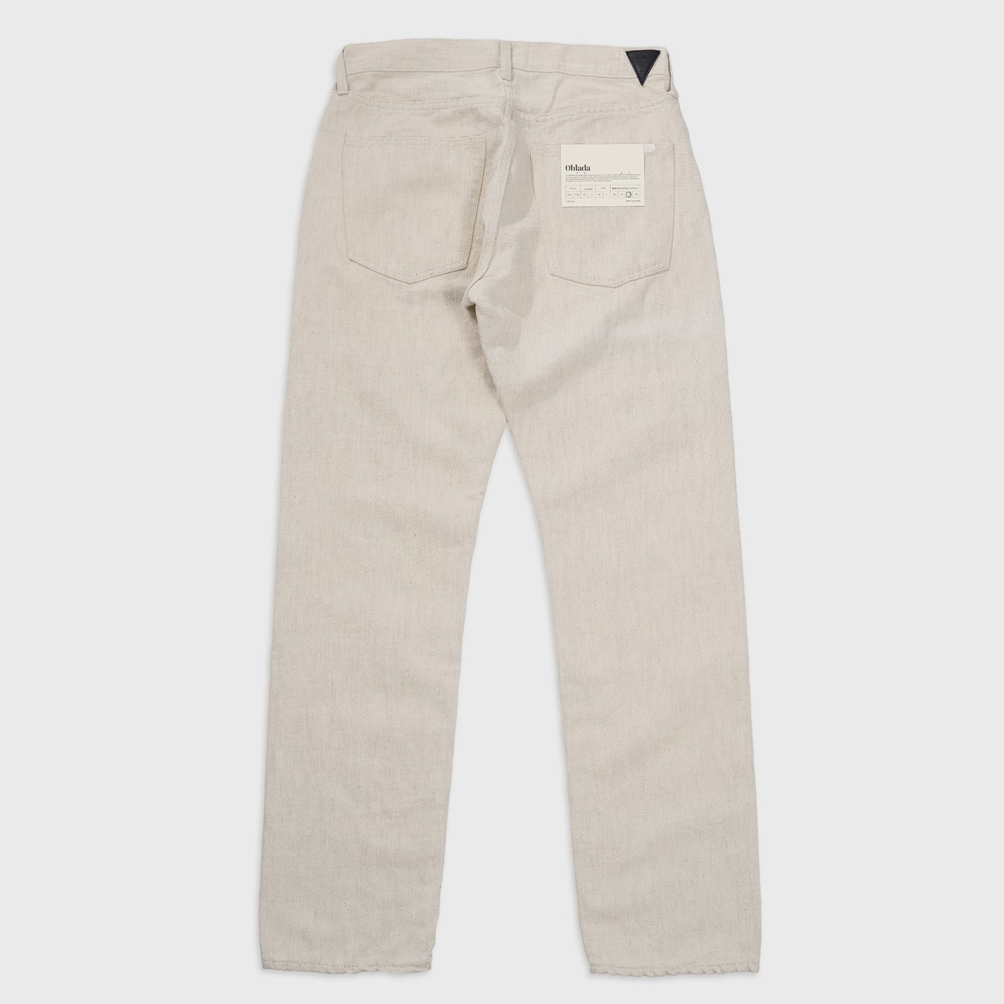 Oblada HEMP DENIM PANTS IVORY
