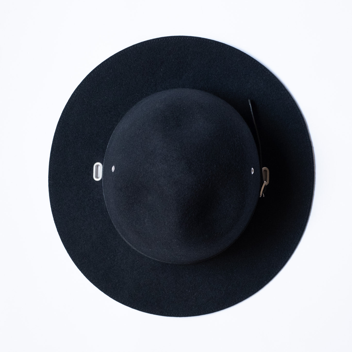 MATURE HA._MIL Wool Felt Campaign Hat / BLACK