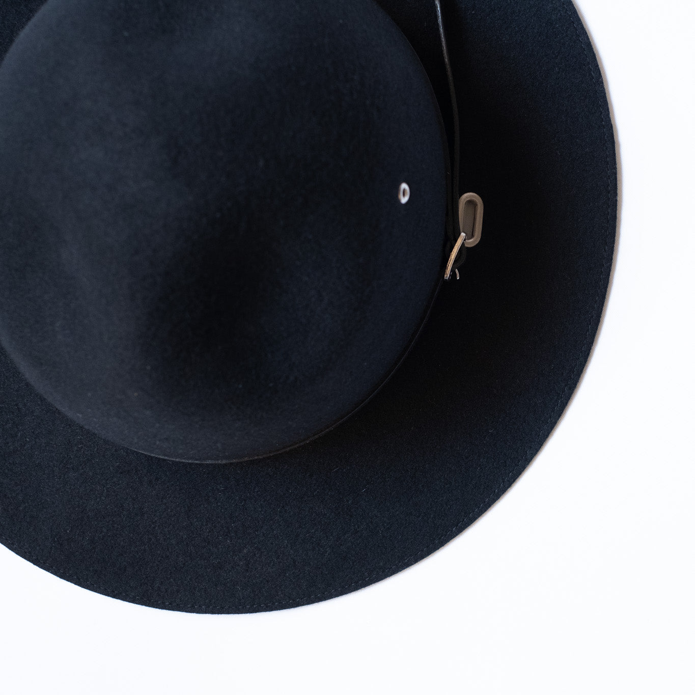 MATURE HA._MIL Wool Felt Campaign Hat / BLACK
