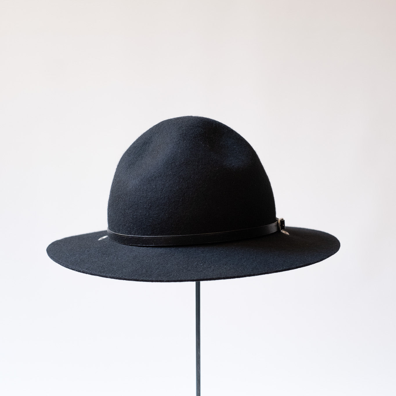 MATURE HA._MIL Wool Felt Campaign Hat / BLACK