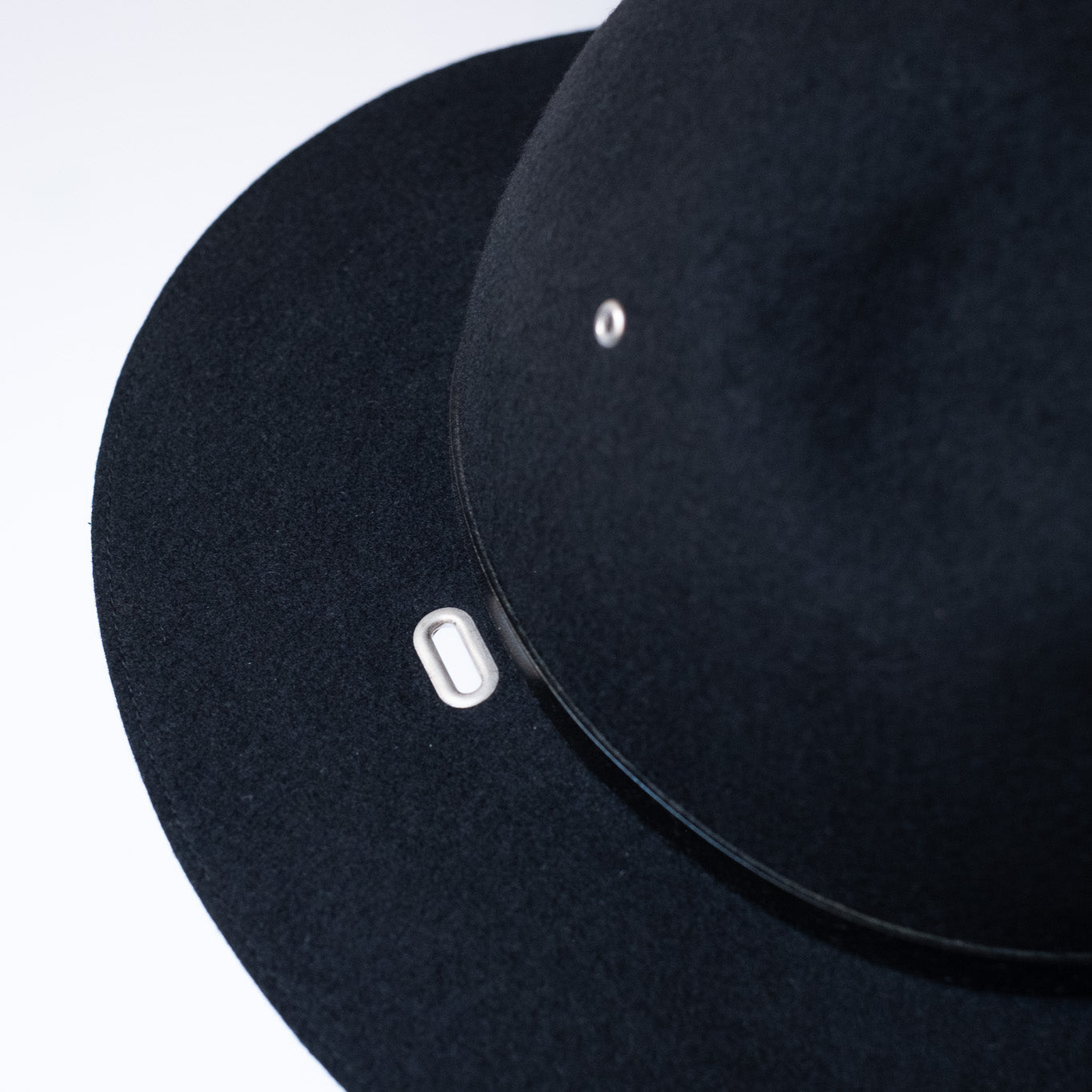 MATURE HA._MIL Wool Felt Campaign Hat / BLACK
