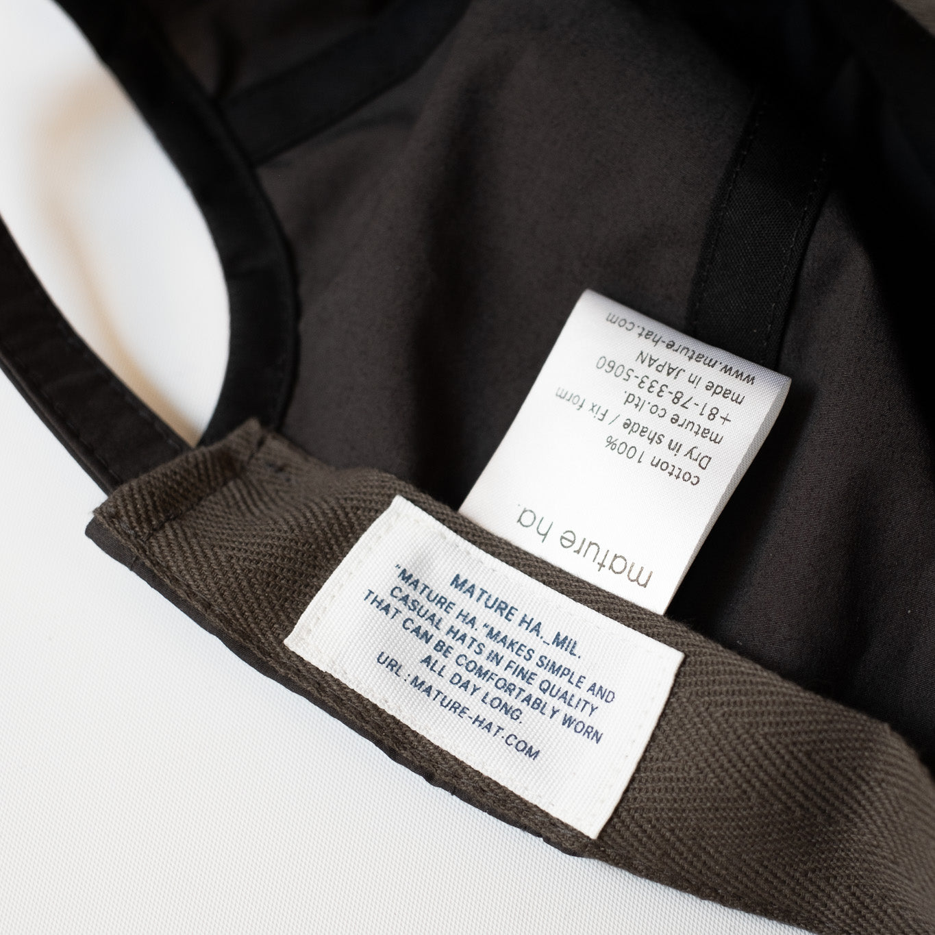 MATURE HA._MIL Trainer Cap / Cotton CHARCOAL