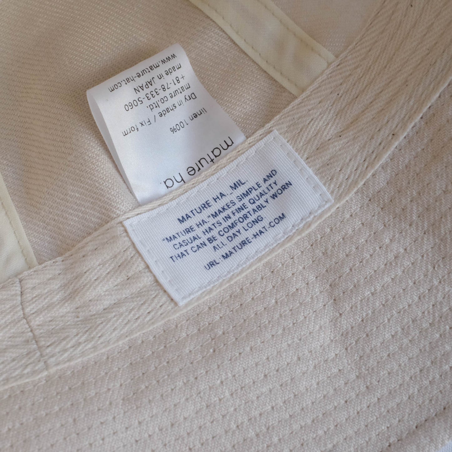 MATURE HA._MIL Marine Hat / IVORY