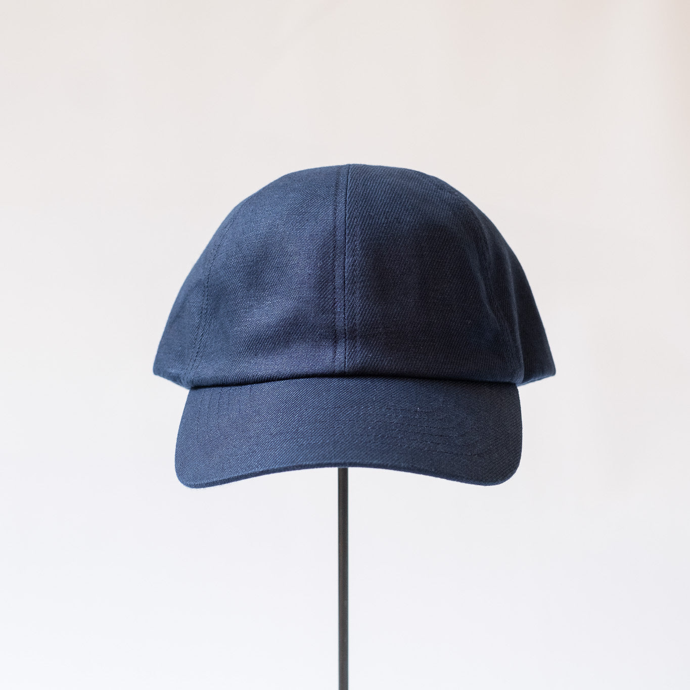 MATURE HA._MIL Trainer Cap / Linen NAVY