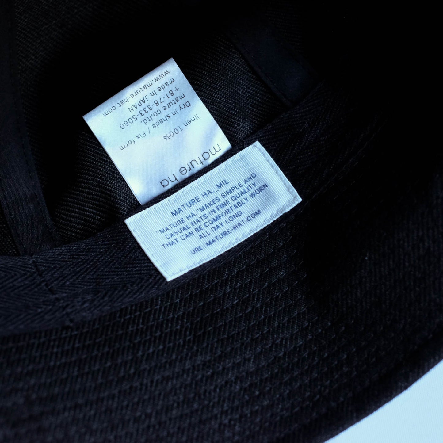 MATURE HA._MIL Marine Hat / BLACK