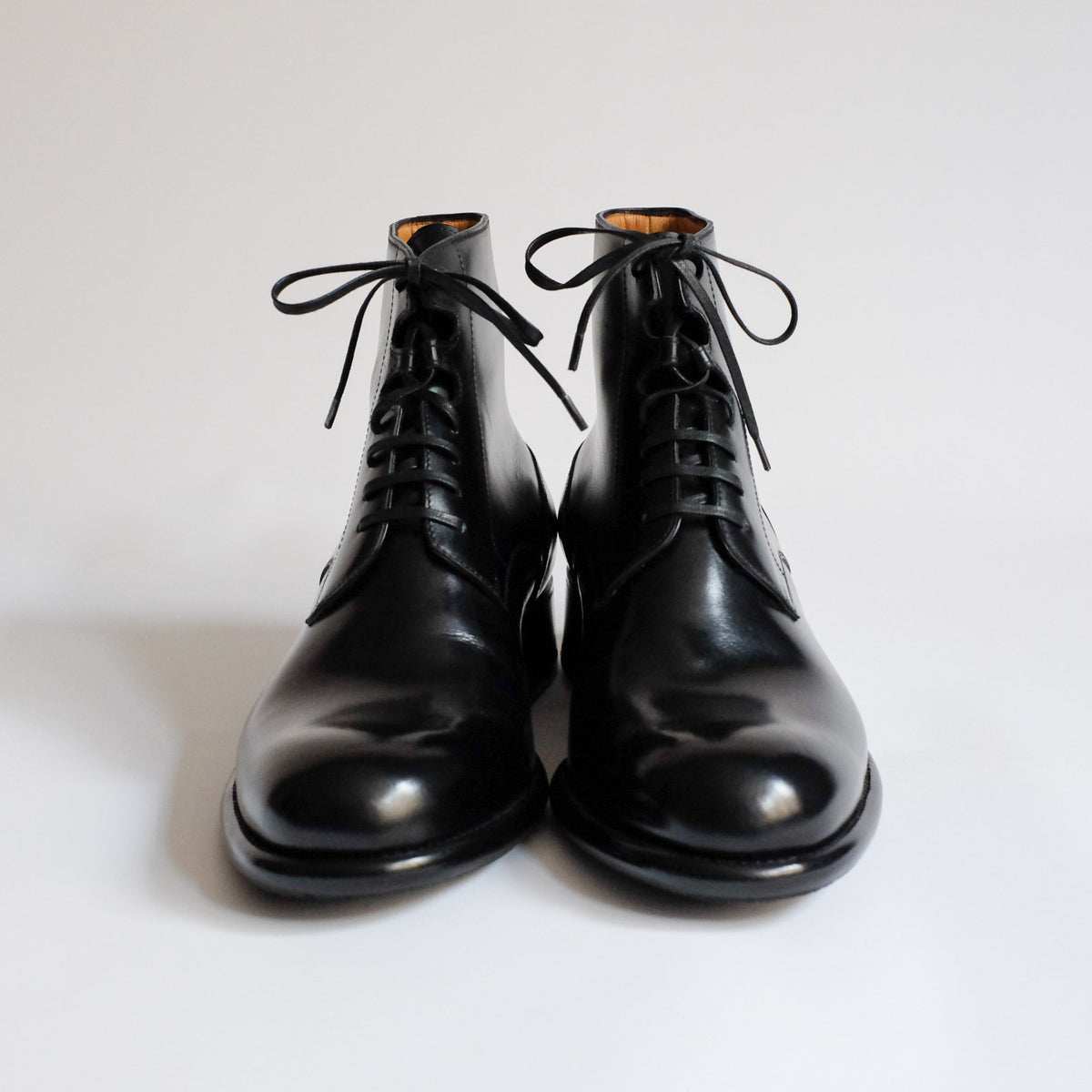 Le Yucca's PLAIN TOE BOOTS BLACK