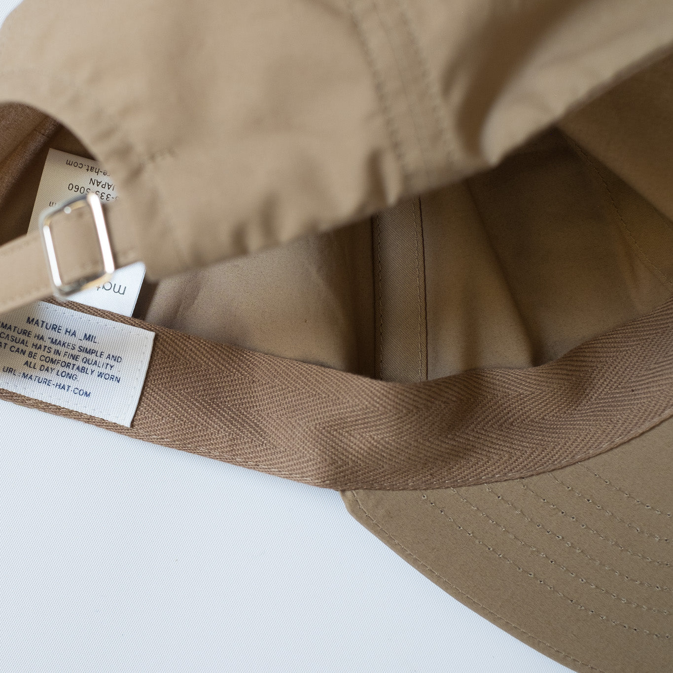 MATURE HA._MIL Trainer Cap / Cotton DARK BEIGE