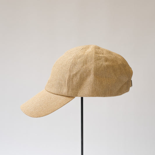 MATURE HA._MIL Trainer Cap / Washed Paper LIGHT BROWN