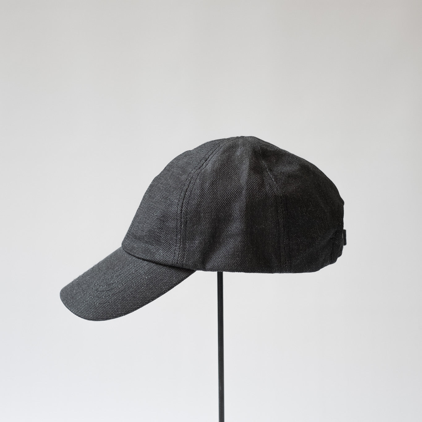 MATURE HA._MIL Trainer Cap / Washed Paper BLACK