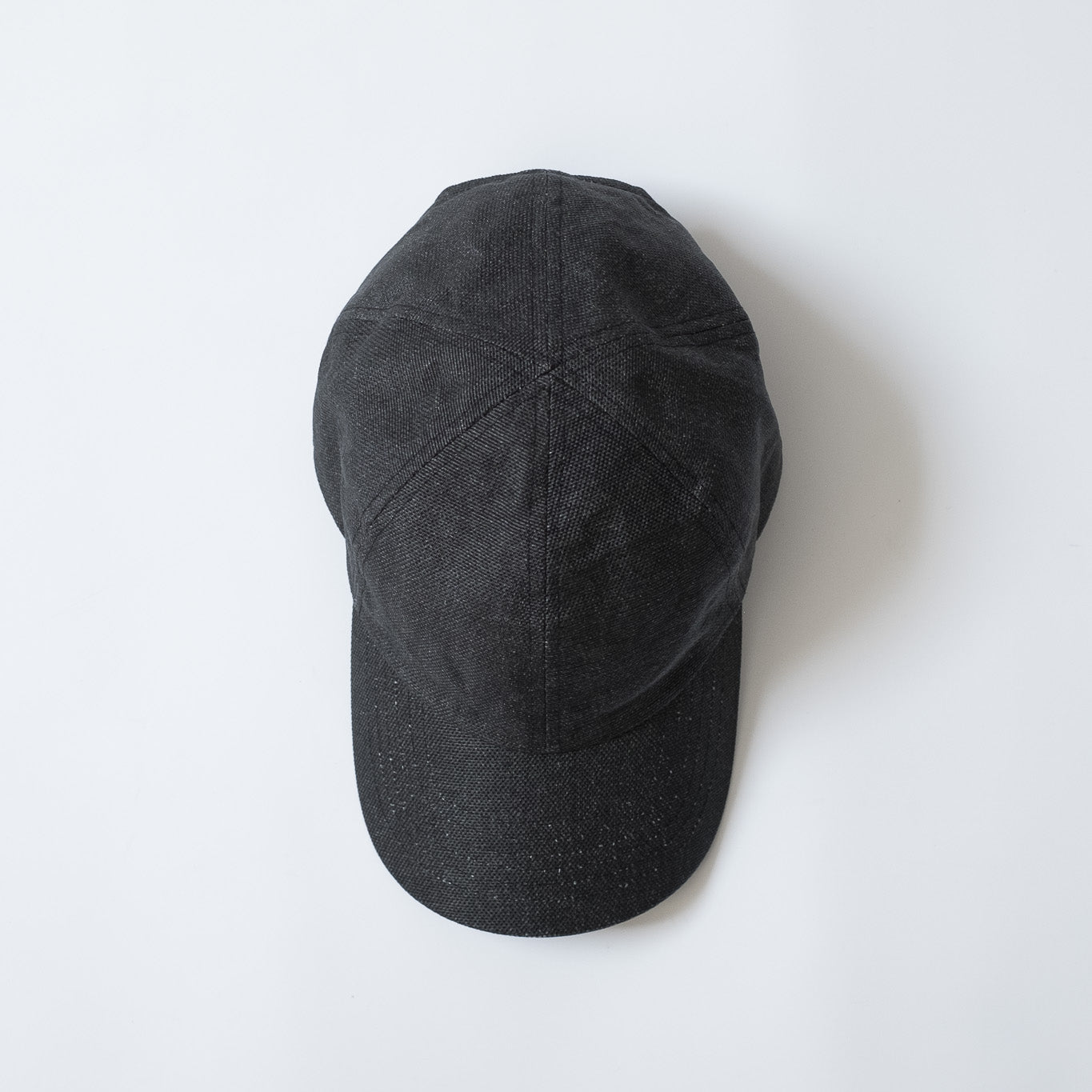 MATURE HA._MIL Trainer Cap / Washed Paper BLACK
