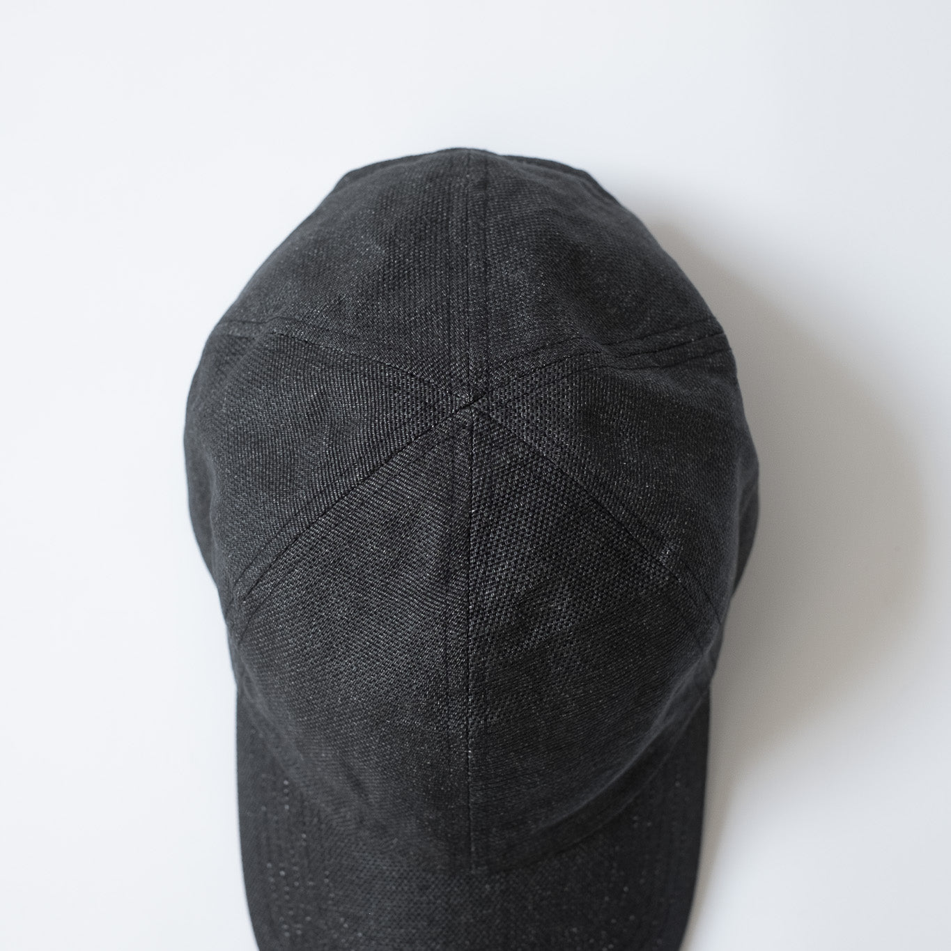 MATURE HA._MIL Trainer Cap / Washed Paper BLACK