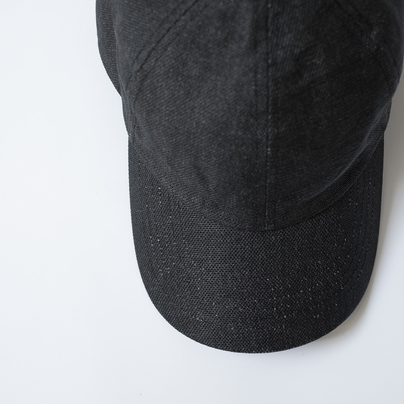 MATURE HA._MIL Trainer Cap / Washed Paper BLACK