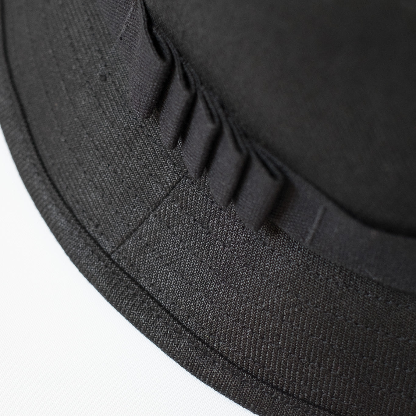 MATURE HA._MIL Linen Canvas Boonie Hat / BLACK