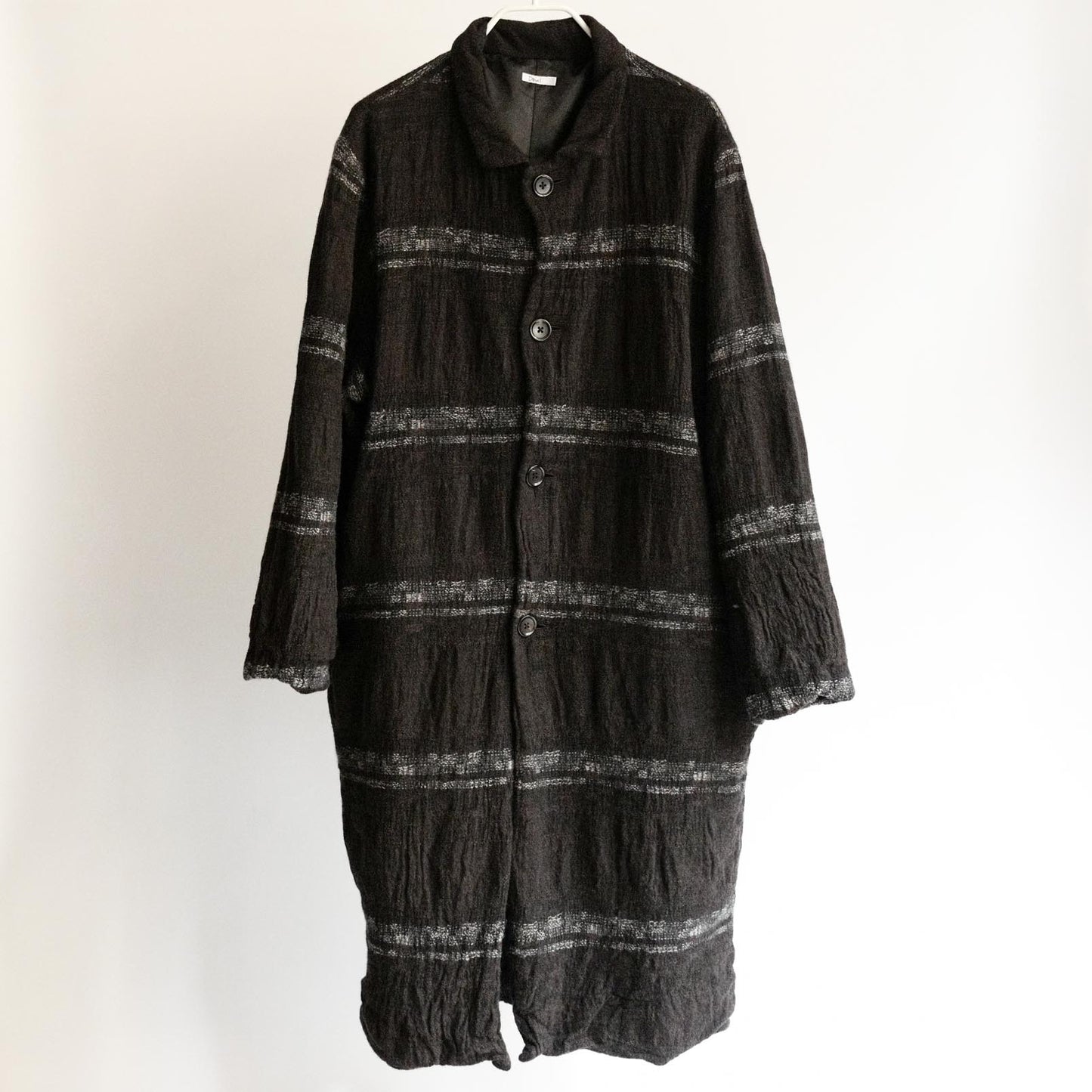 Dhal FULLING WOOL COAT BLACK