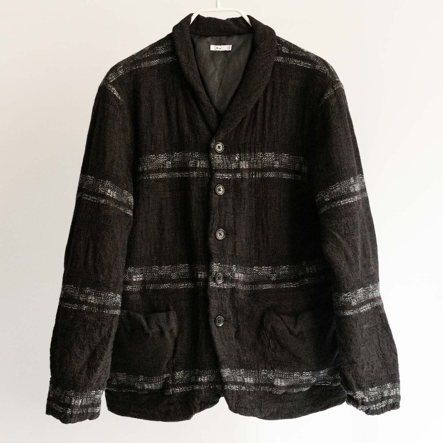 Dhal FULLING WOOL JACKET BLACK