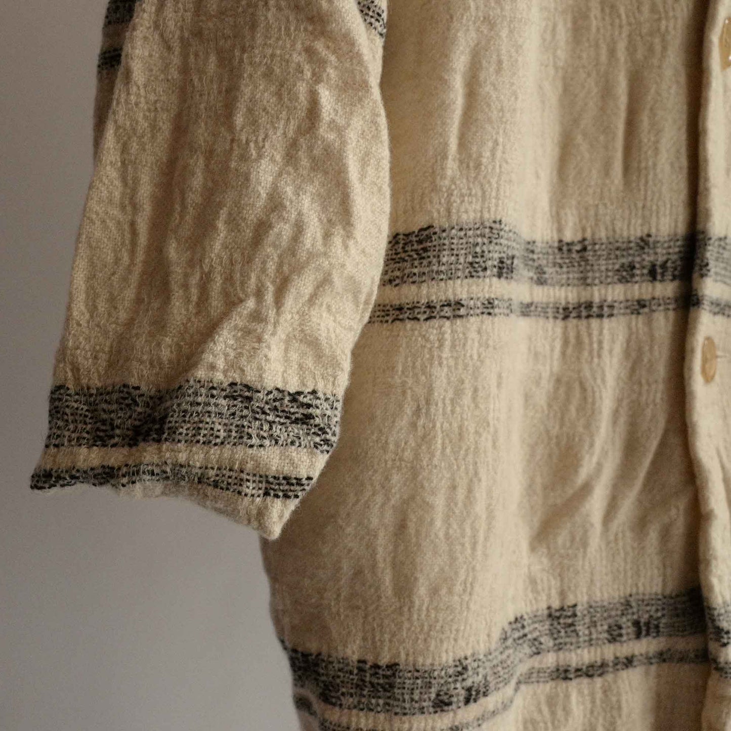 Dhal FULLING WOOL COAT WHITE