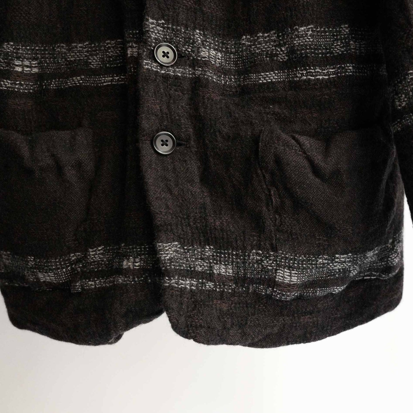 Dhal FULLING WOOL JACKET BLACK