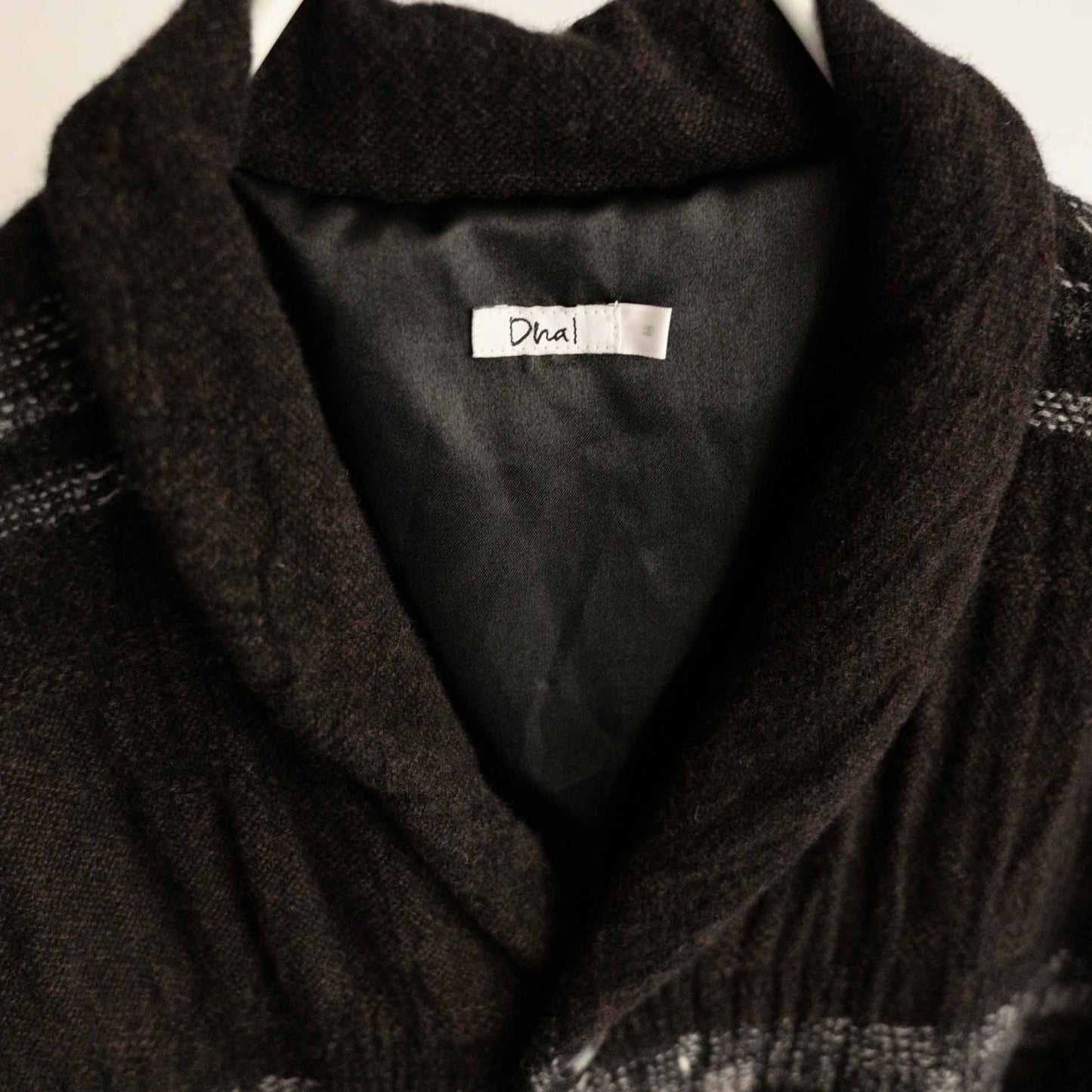 Dhal FULLING WOOL JACKET BLACK