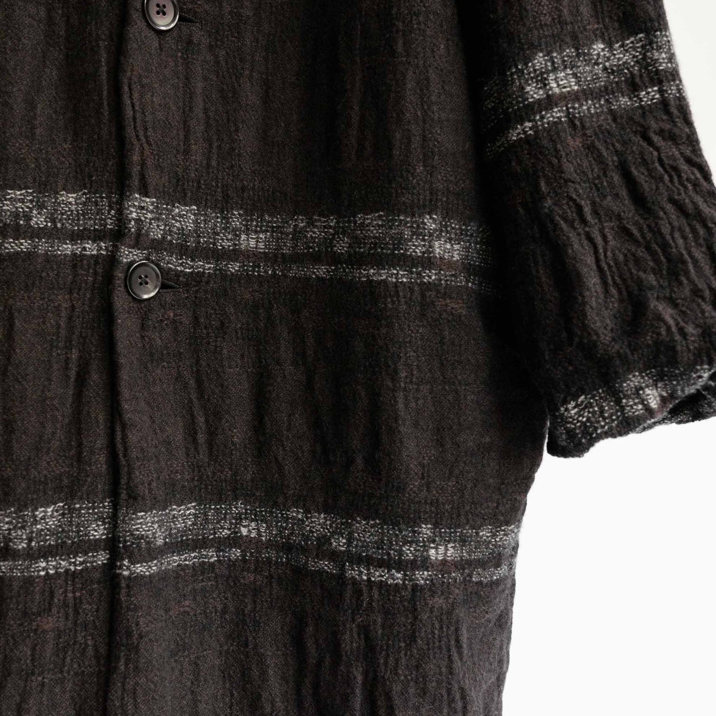 Dhal FULLING WOOL COAT BLACK