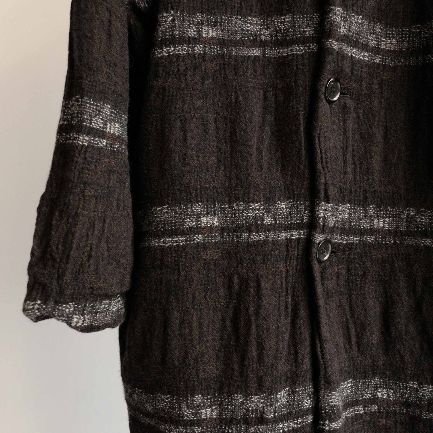 Dhal FULLING WOOL COAT BLACK