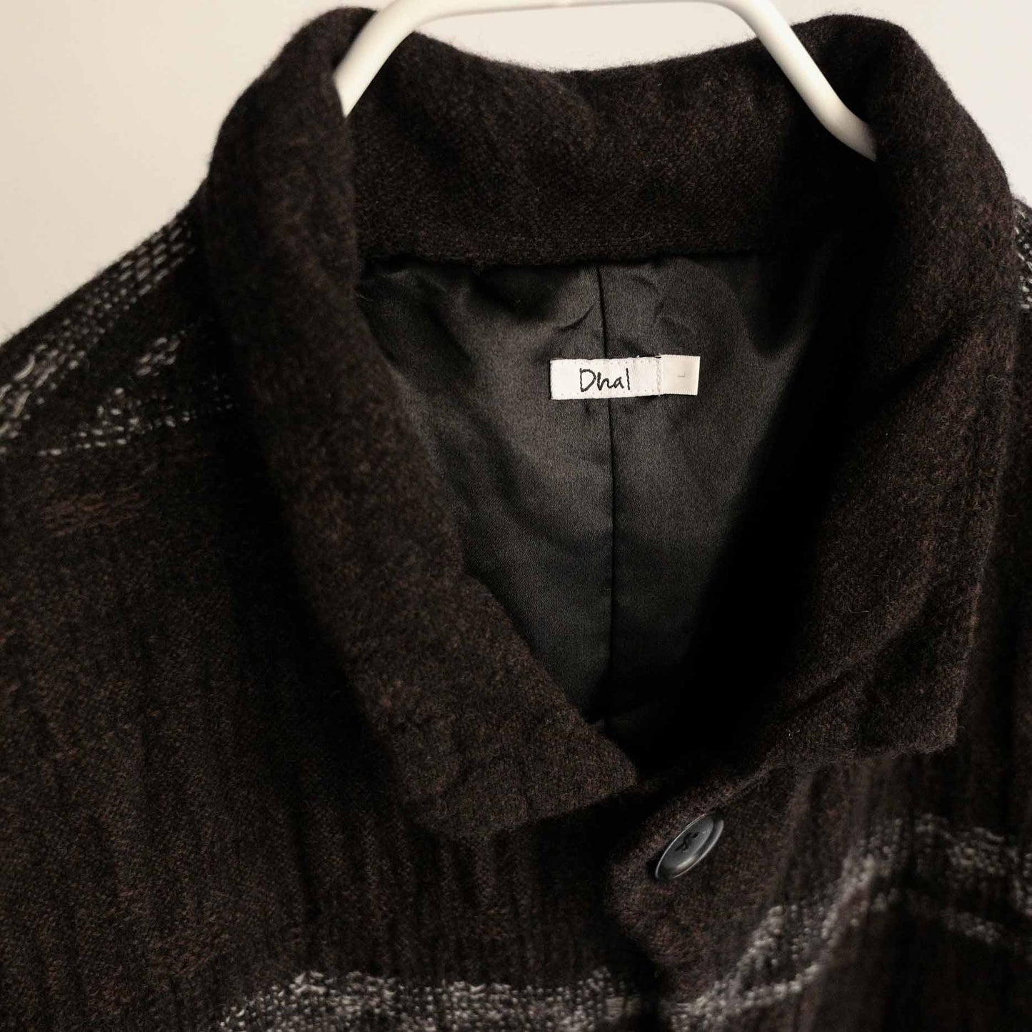 Dhal FULLING WOOL COAT BLACK