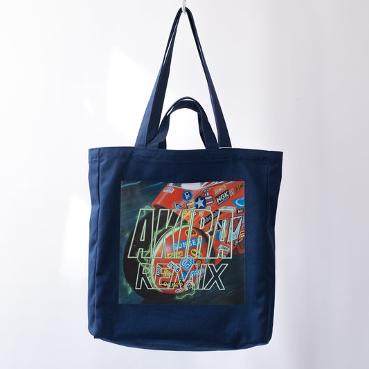 AKIRA REMIX x nana-nana TOTE bag NAVY