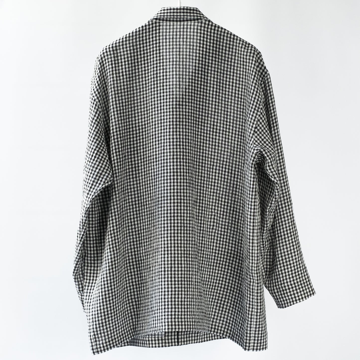 Cale WATER TWIST LINEN SHIRT JACKET BLACK