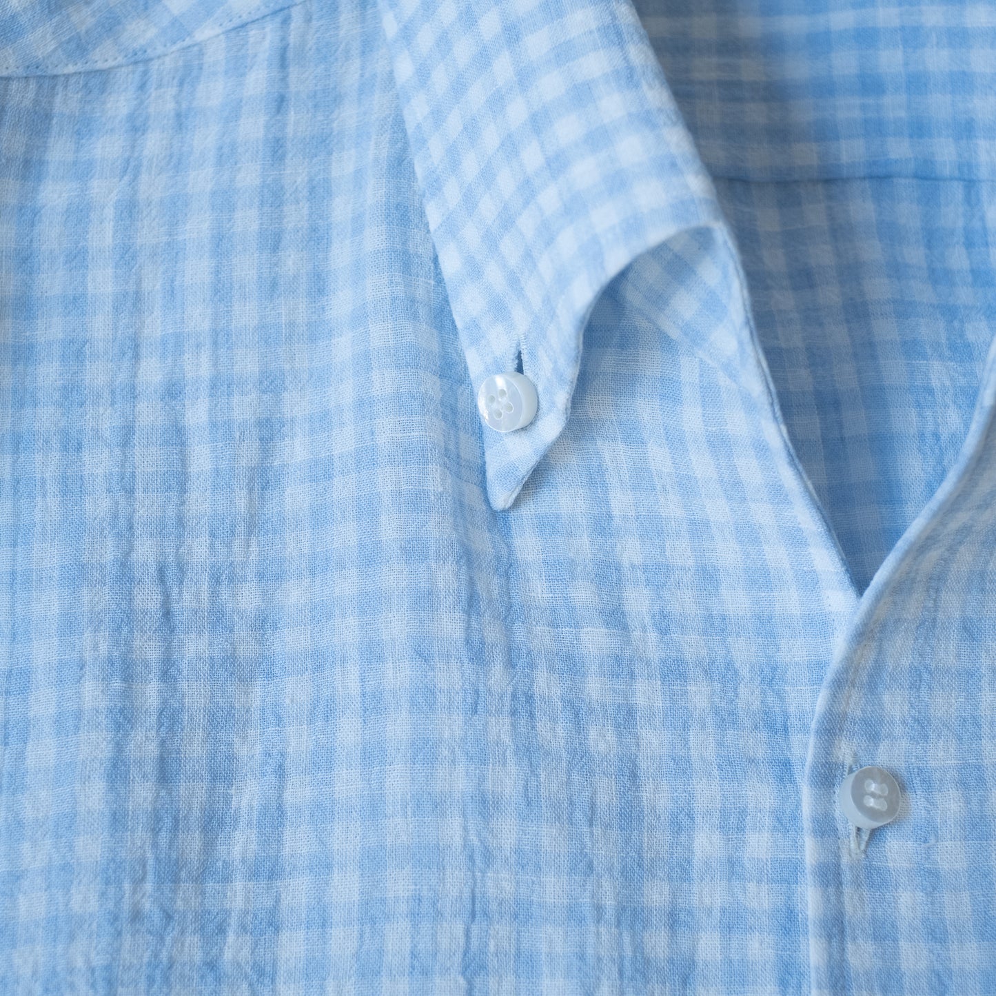 Cale WATER TWIST LINEN B/D SHIRT BLUE