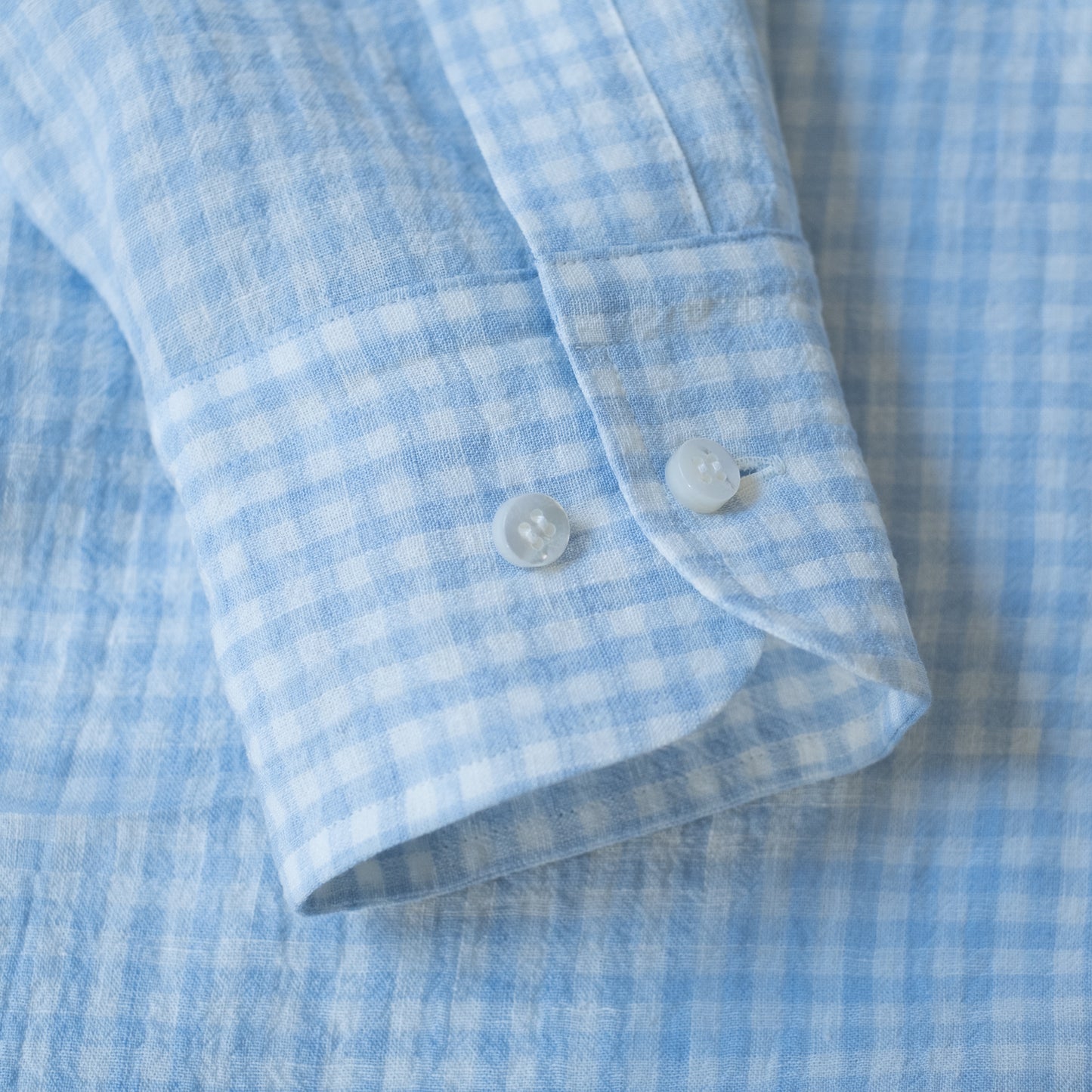 Cale WATER TWIST LINEN B/D SHIRT BLUE