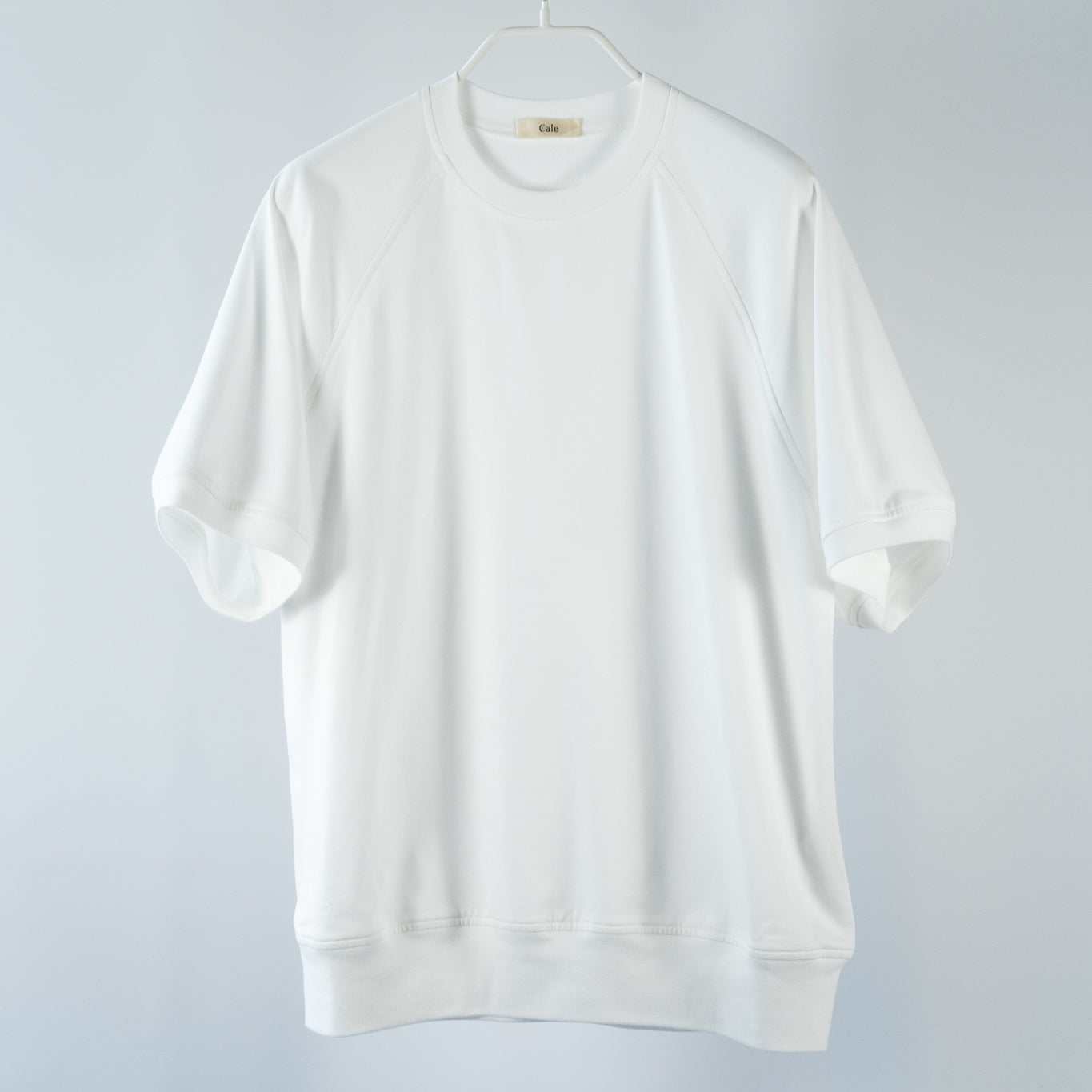 Cale SHORT SLEEVE SWEAT SHIRT WHITE