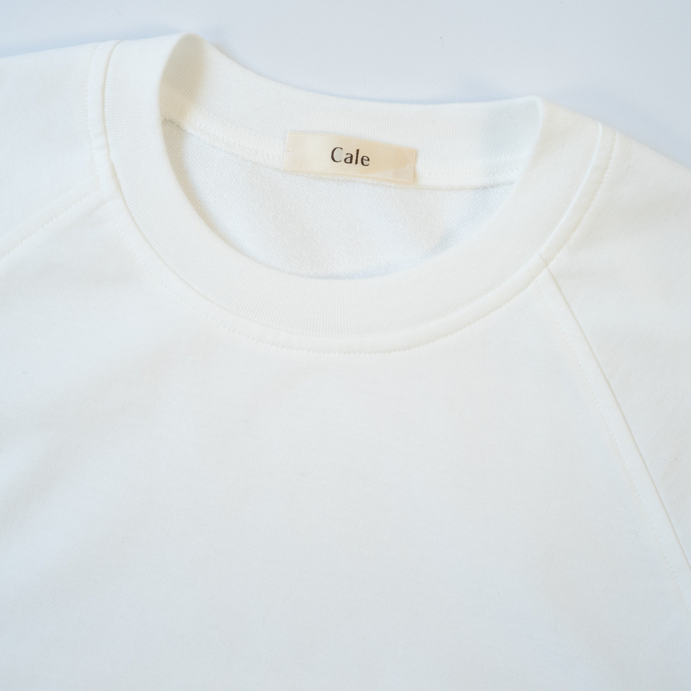 Cale SHORT SLEEVE SWEAT SHIRT WHITE