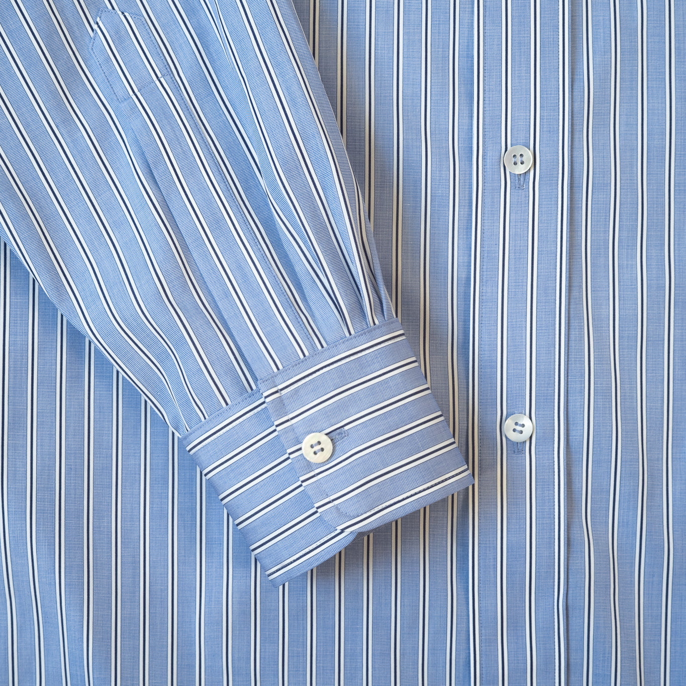 Cale STRIPED SHIRT BLUE