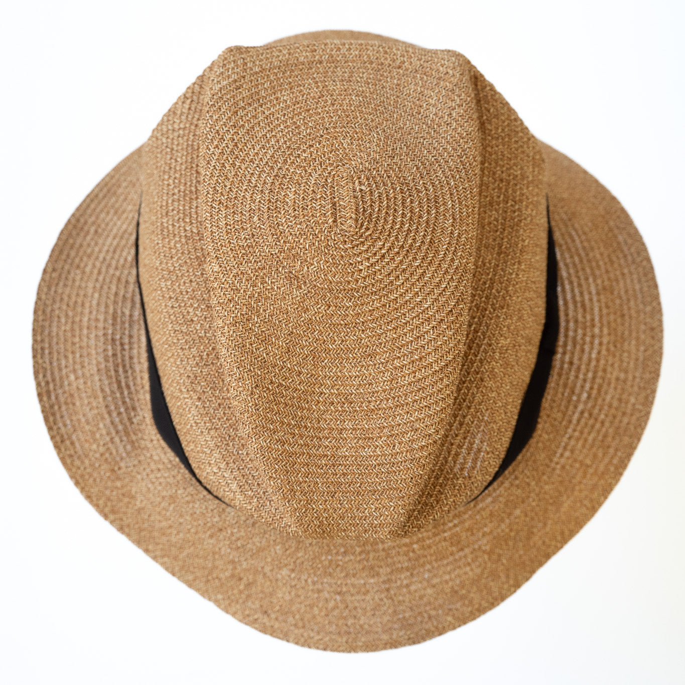 BOXED HAT by mature ha. 5.5cm brim paper abaca / BRONZE GOLD x BLACK