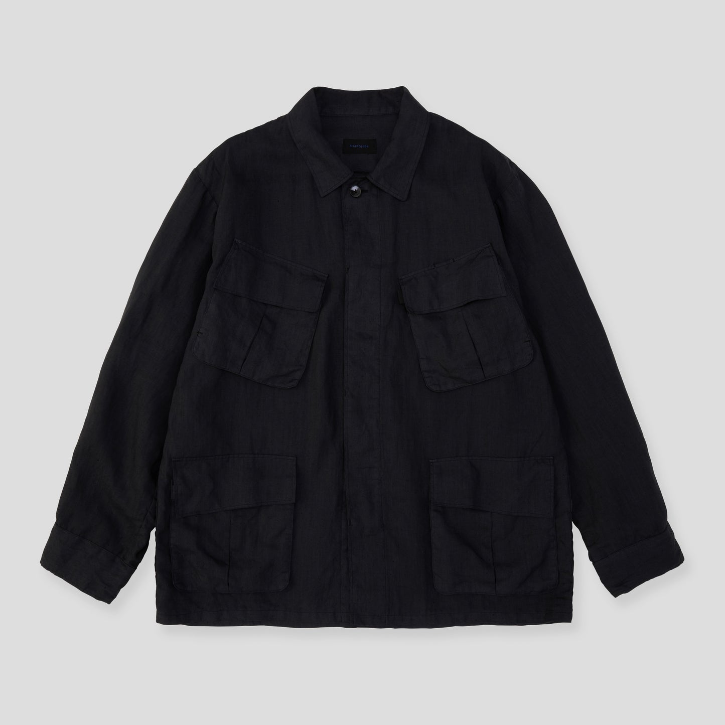 SH-FTGJ-004 INK BLACK LINEN (Garment Dye)