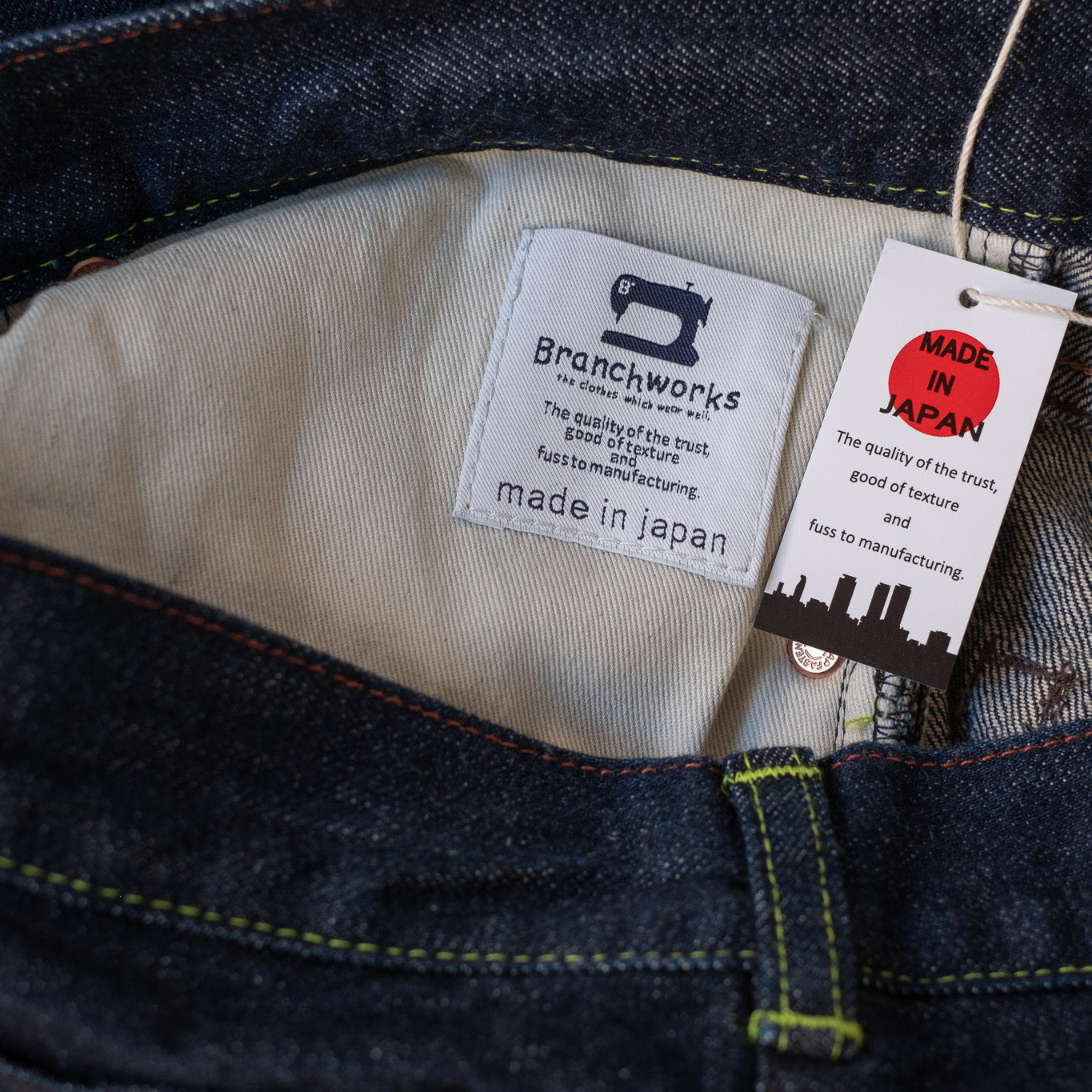Branchworks x Yosuke Otsubo : Six pockets Made in Japan indigo Jeans