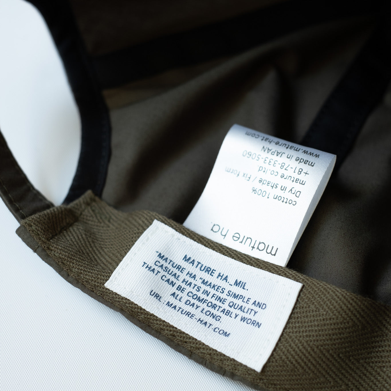 MATURE HA._MIL Trainer Cap / Cotton KHAKI