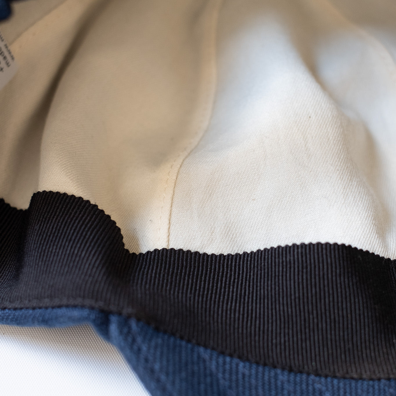 MATURE HA._MIL Trainer Cap / Linen NAVY