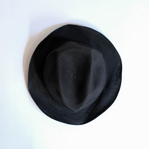 BOXED HAT by mature ha. 5.5cm brim grosgrain ribbon / BLACK