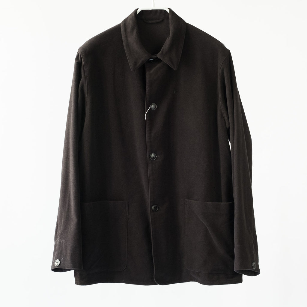 COMOLI MOLESKIN JACKET BLACK – PARKSLABELSTORE