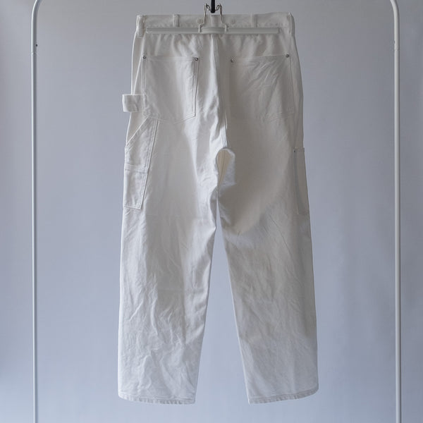 COMOLI PAINTER PANTS WHITE