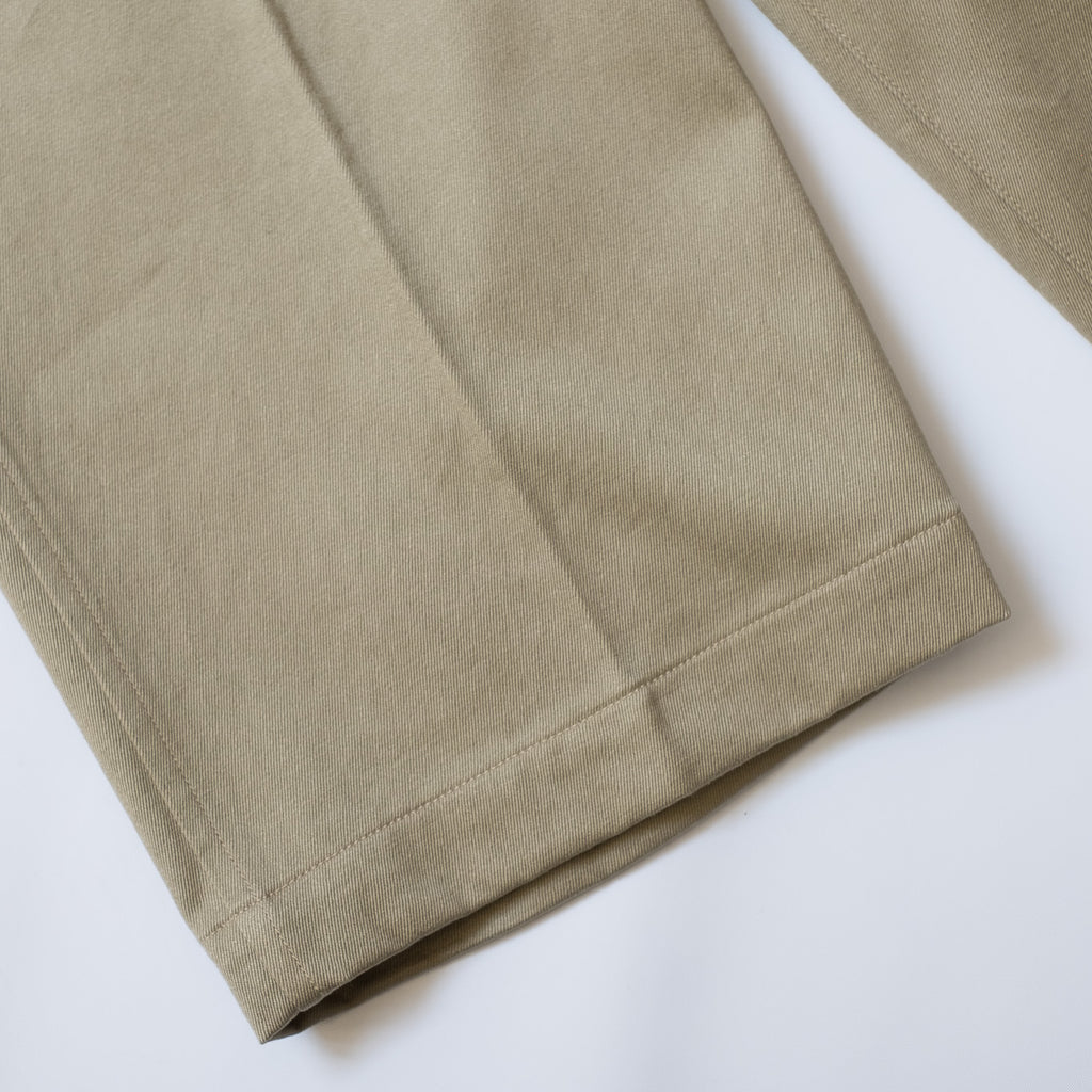 COMOLI COTTON CHINO OVER PANTS KHAKI – PARKSLABELSTORE