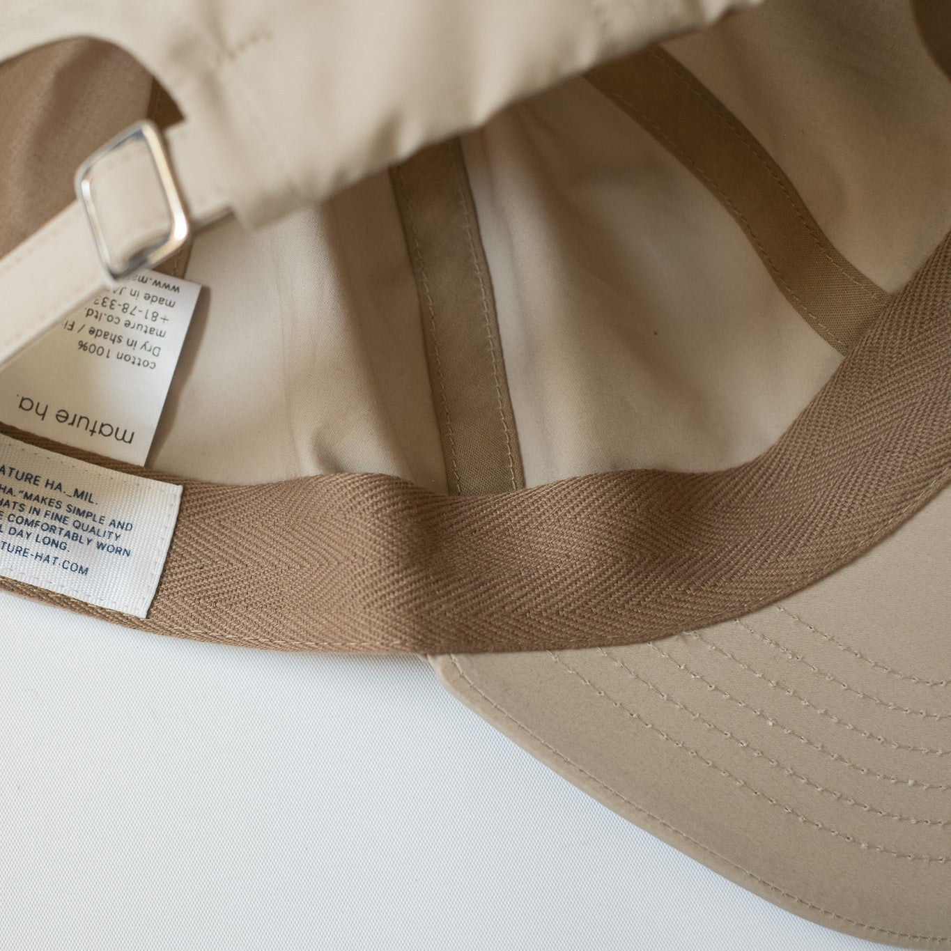 MATURE HA._MIL Trainer Cap / Cotton LIGHT BEIGE