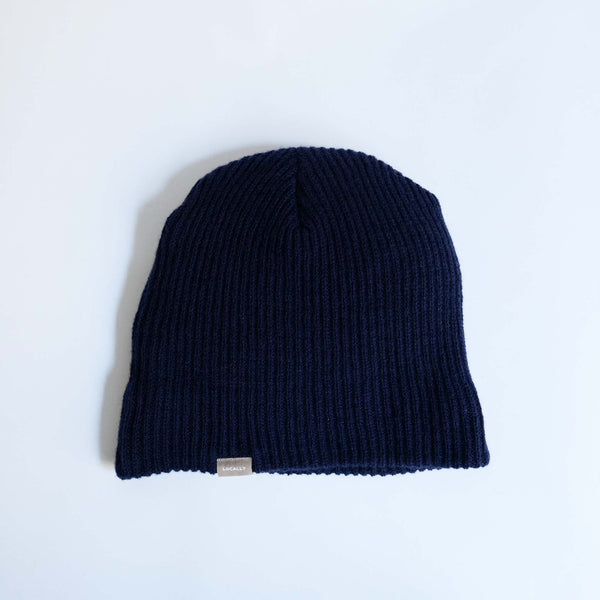 LOCALLY CASHMERE KNIT CAP NAVY