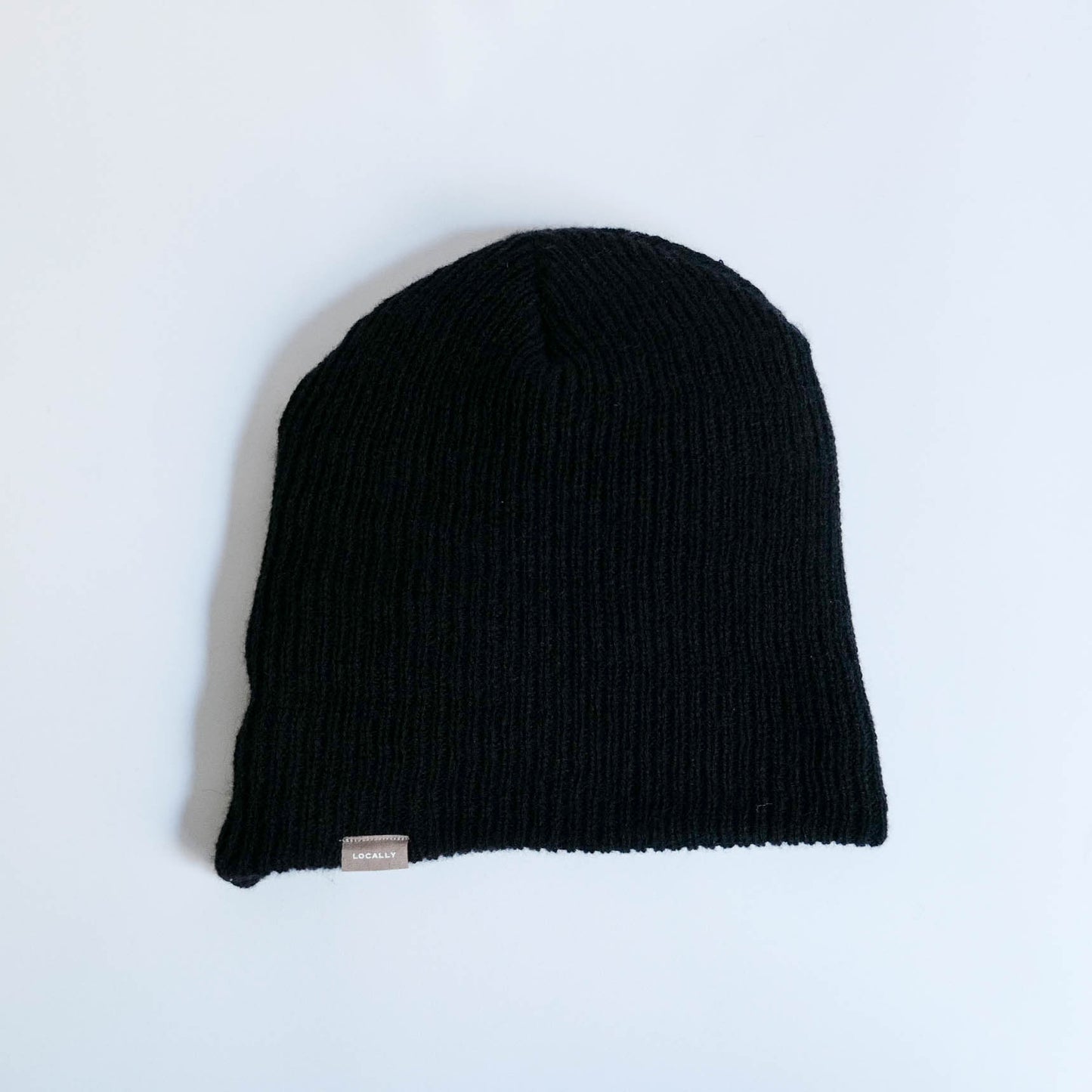 LOCALLY CASHMERE KNIT CAP BLACK